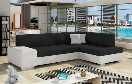 Corner Sleeper Sofa Salisbury 16 | size: Width: 268cm, Height: 73cm, Depth: 167cm | color: Sawana/Soft | image: 1 | variant: 1016619