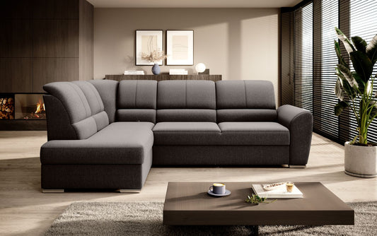 Corner Sleeper Sofa Siber 20 | size: Width: 270cm, Height: 93cm, Depth: 186cm | color: Flores | image: 1 | variant: 1015288
