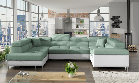 Corner Sleeper Sofa Stamford 19 | size: Width: 340cm, Height: 90cm, Depth: 58cm | color: Soft/Soro | image: 1 | variant: 1016725