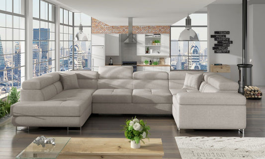 Corner Sleeper Sofa Stamford 36 | size: Width: 340cm, Height: 90cm, Depth: 58cm | color: Cover | image: 1 | variant: 1016742
