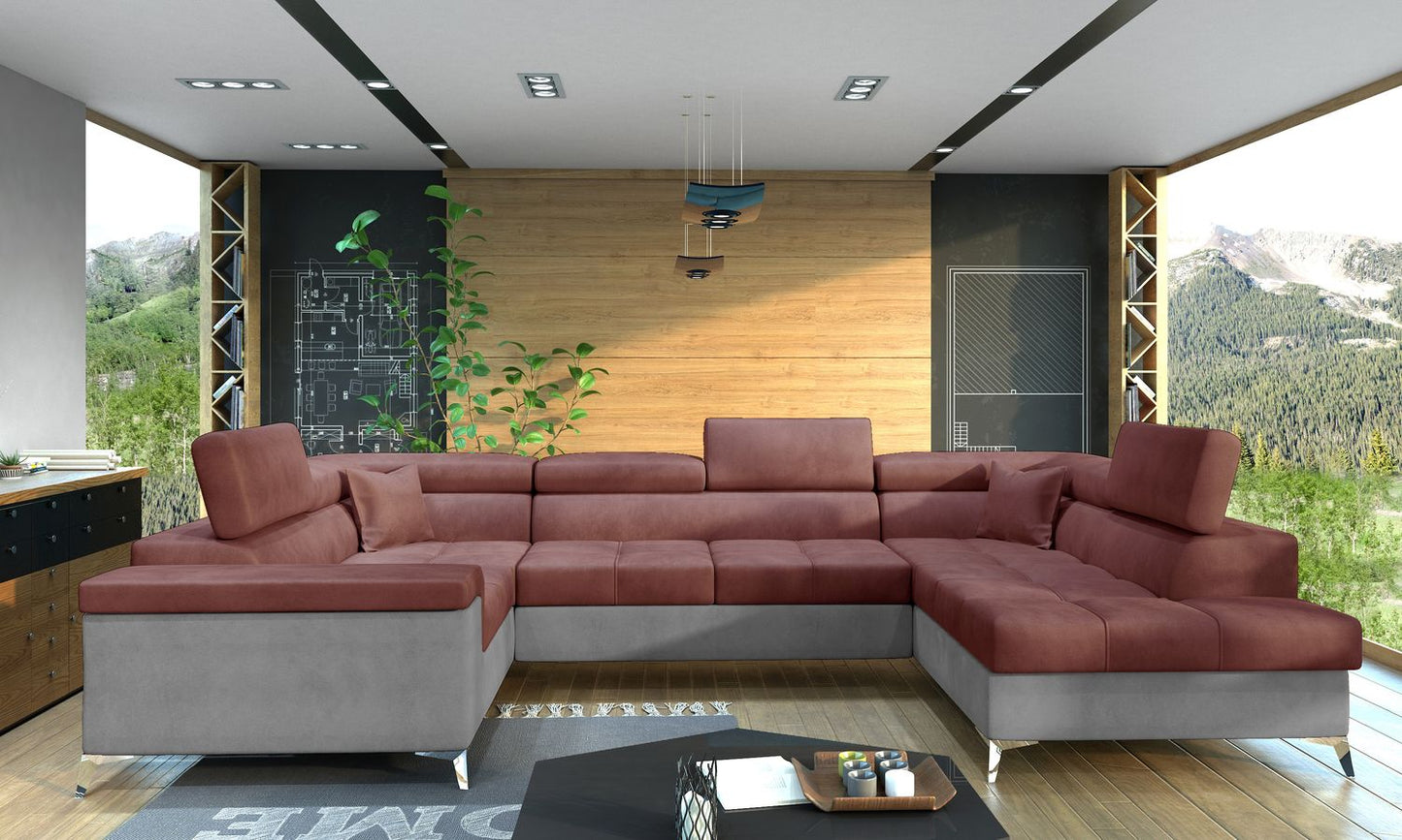 Corner Sleeper Sofa Thiago 18 | size: Width: 208cm, Height: 88cm, Depth: 43cm | color: Monolith | image: 1 | variant: 1016486