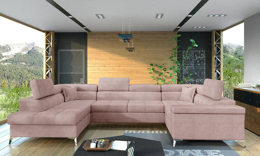 Corner Sleeper Sofa Thiago 27 | size: Width: 208cm, Height: 88cm, Depth: 43cm | color: Omega | image: 1 | variant: 1016495