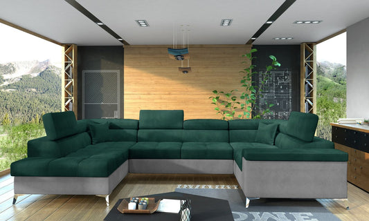 Corner Sleeper Sofa Thiago 37 | size: Width: 208cm, Height: 88cm, Depth: 43cm | color: Monolith | image: 1 | variant: 1016505