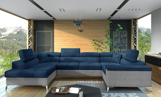 Corner Sleeper Sofa Thiago 41 | size: Width: 208cm, Height: 88cm, Depth: 43cm | color: Monolith | image: 1 | variant: 1016509