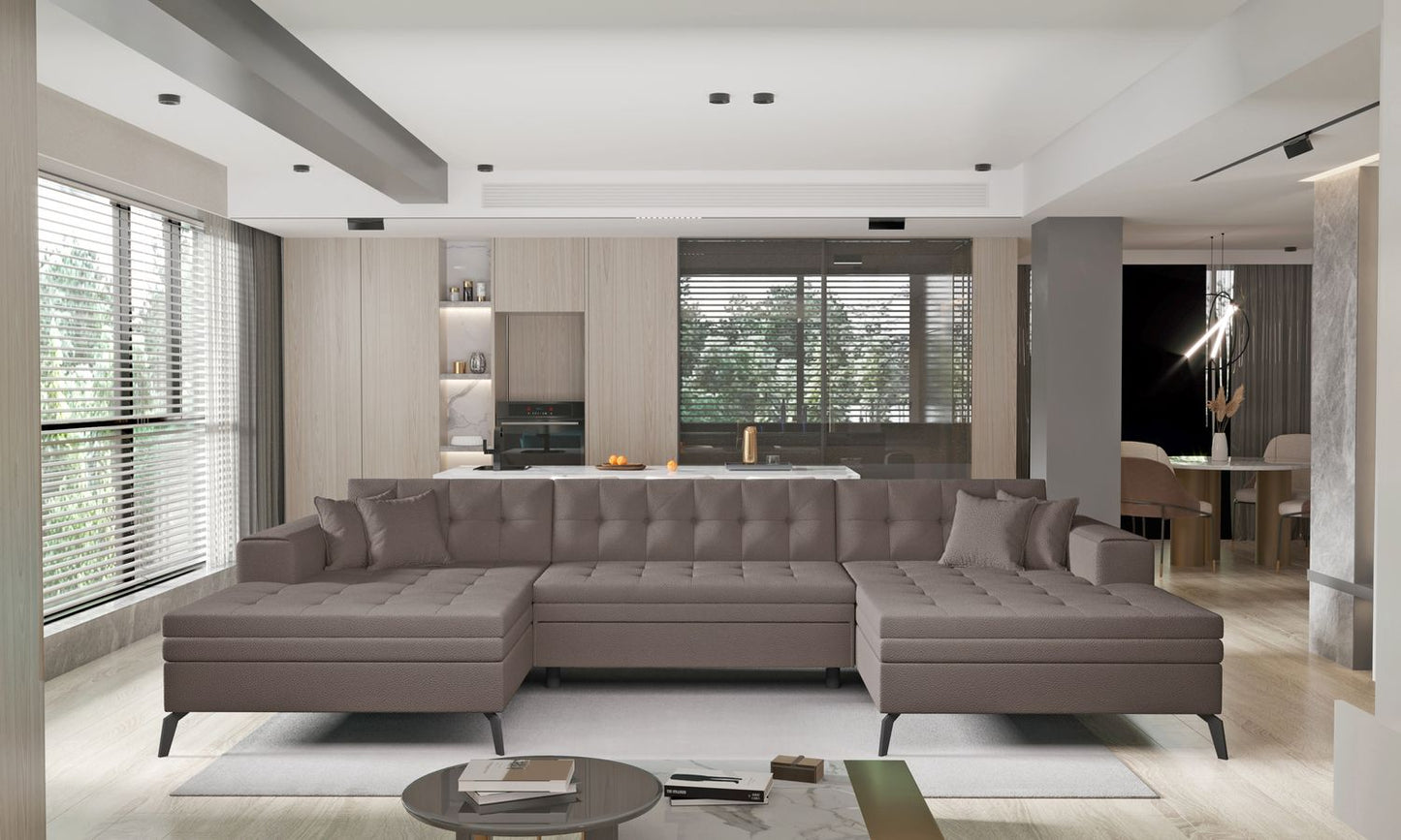 Corner Sleeper Sofa Vertizo 3 | size: Width: 350cm, Height: 93cm, Depth: 170cm | color: Savoi | image: 1 | variant: 1015405