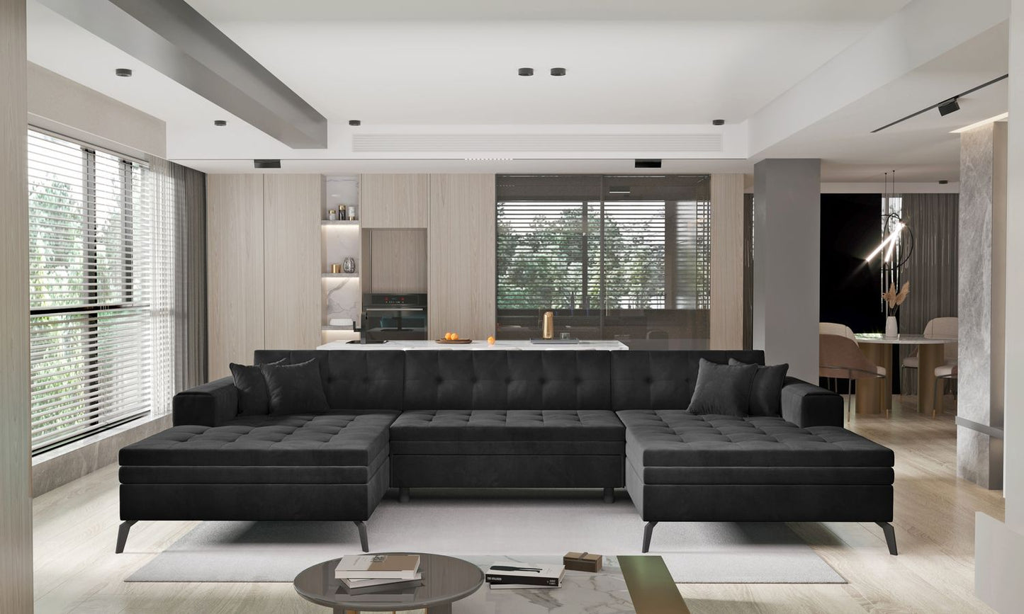 Corner Sleeper Sofa Vertizo 4 | size: Width: 350cm, Height: 93cm, Depth: 170cm | color: Lukso | image: 1 | variant: 1015406