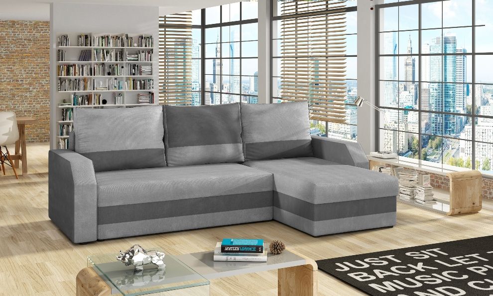 Corner Sleeper Sofa Warwick | size: Width: 237cm, Height: 90cm, Depth: 150cm | color: Gray | image: 0 | variant: 1008939