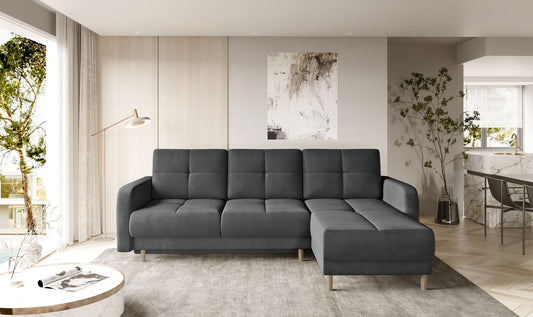 Corner Sleeper Sofa West Braemar 15 | size: Width: 240cm, Height: 90cm, Depth: 165cm | color: Sola | image: 1 | variant: 1016098