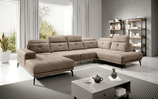 Corner Sofa Alnwick 78 | size: Width: 350cm, Height: 107cm, Depth: 205cm | color: Nube | image: 1 | variant: 1015336