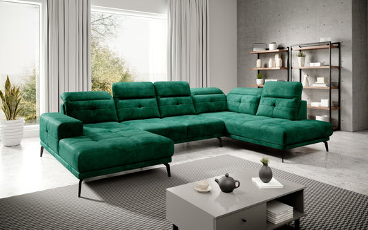 Corner Sofa Alnwick 87 | size: Width: 350cm, Height: 107cm, Depth: 205cm | color: Nube | image: 1 | variant: 1015345