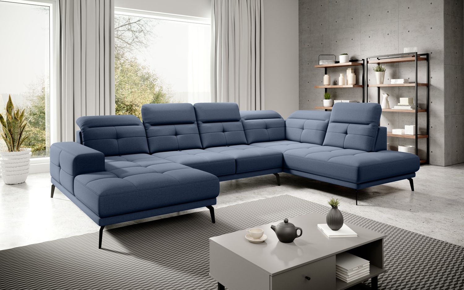 Corner Sofa Alnwick 90 | size: Width: 350cm, Height: 107cm, Depth: 205cm | color: Gojo | image: 1 | variant: 1015348