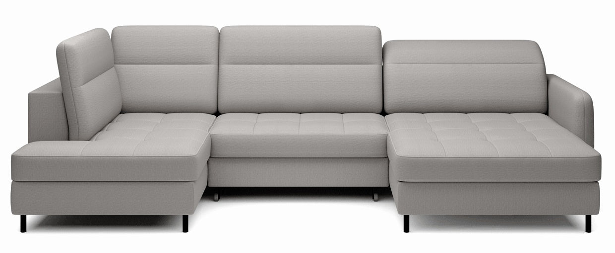Corner Sofa Berrto | size: Width: 306cm, Height: 100cm, Depth: 165cm | color: Manhattan | image: 0 | variant: 1002105