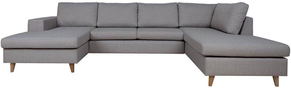 Corner Sofa Bicester | size: Width: 318cm, Height: 92cm, Depth: 185cm | color: Gray | image: 2 | variant: 1000344