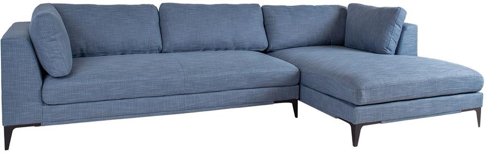 Corner Sofa Corby | size: Width: 312cm, Height: 82cm, Depth: 177cm | color: Blue | image: 1 | variant: 1000330