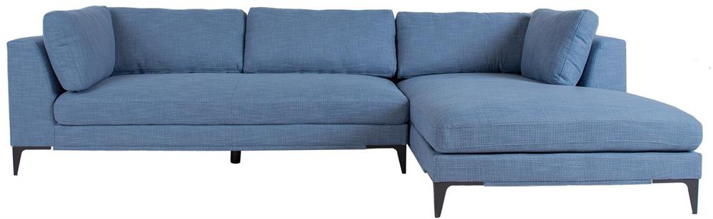 Corner Sofa Corby | size: Width: 312cm, Height: 82cm, Depth: 177cm | color: Blue | image: 2 | variant: 1000330