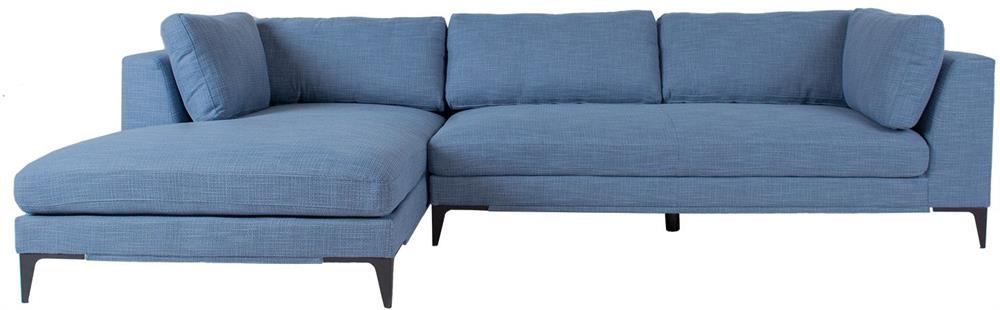 Corner Sofa Corby | size: Width: 312cm, Height: 82cm, Depth: 177cm | color: Blue | image: 2 | variant: 1000332