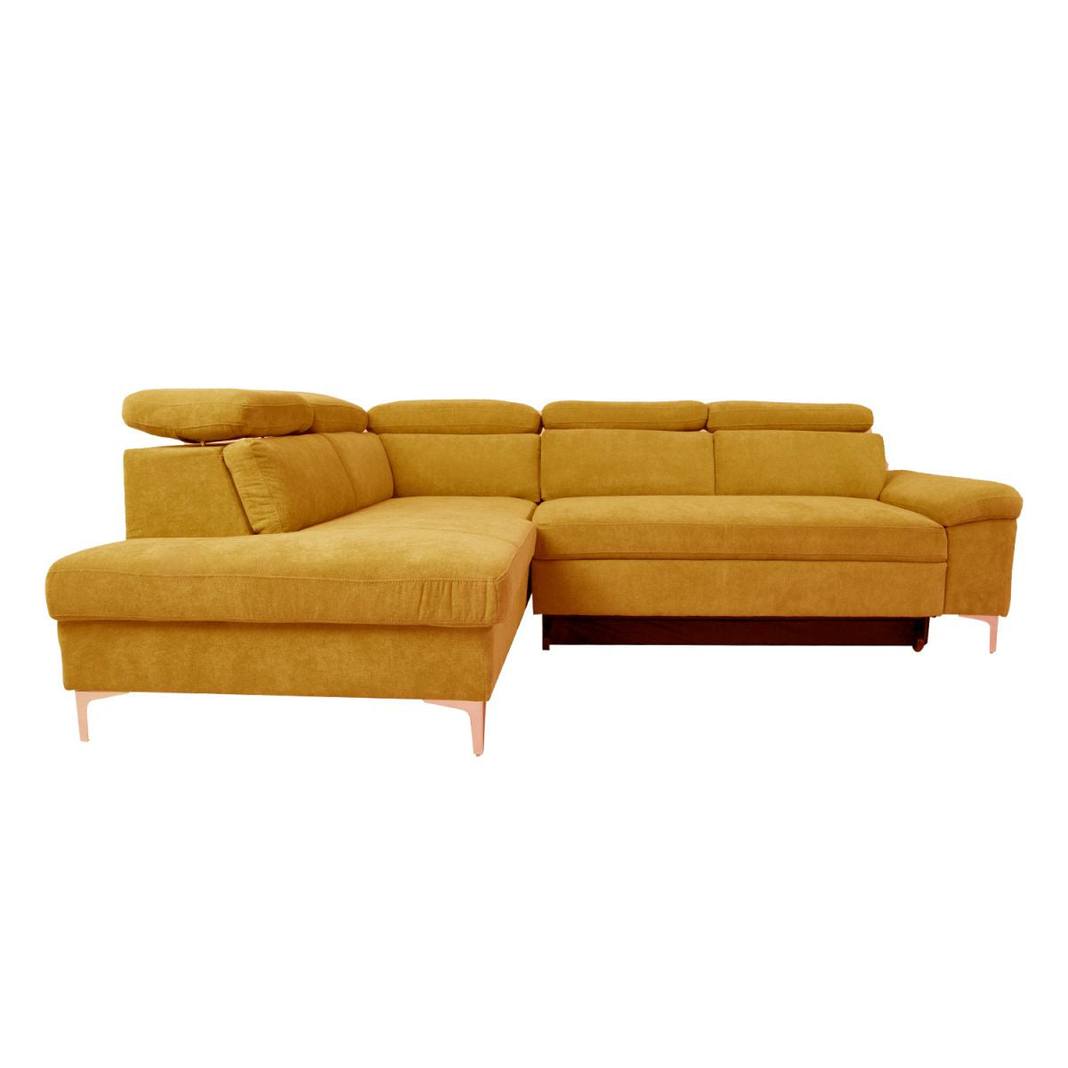 Corner Sofa East Brecon | size: Width: 267cm, Height: 84cm, Depth: 200cm | color: Yellow | image: 3 | variant: 1005457