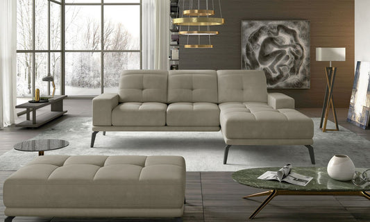 Corner Sofa East Piacenza 22 | size: Width: 265cm, Height: 98cm, Depth: 53cm | color: Paros | image: 1 | variant: 1017494