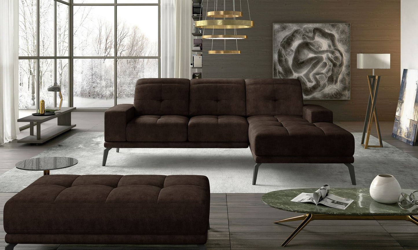 Corner Sofa East Piacenza 4 | size: Width: 265cm, Height: 98cm, Depth: 53cm | color: Dora | image: 1 | variant: 1017476