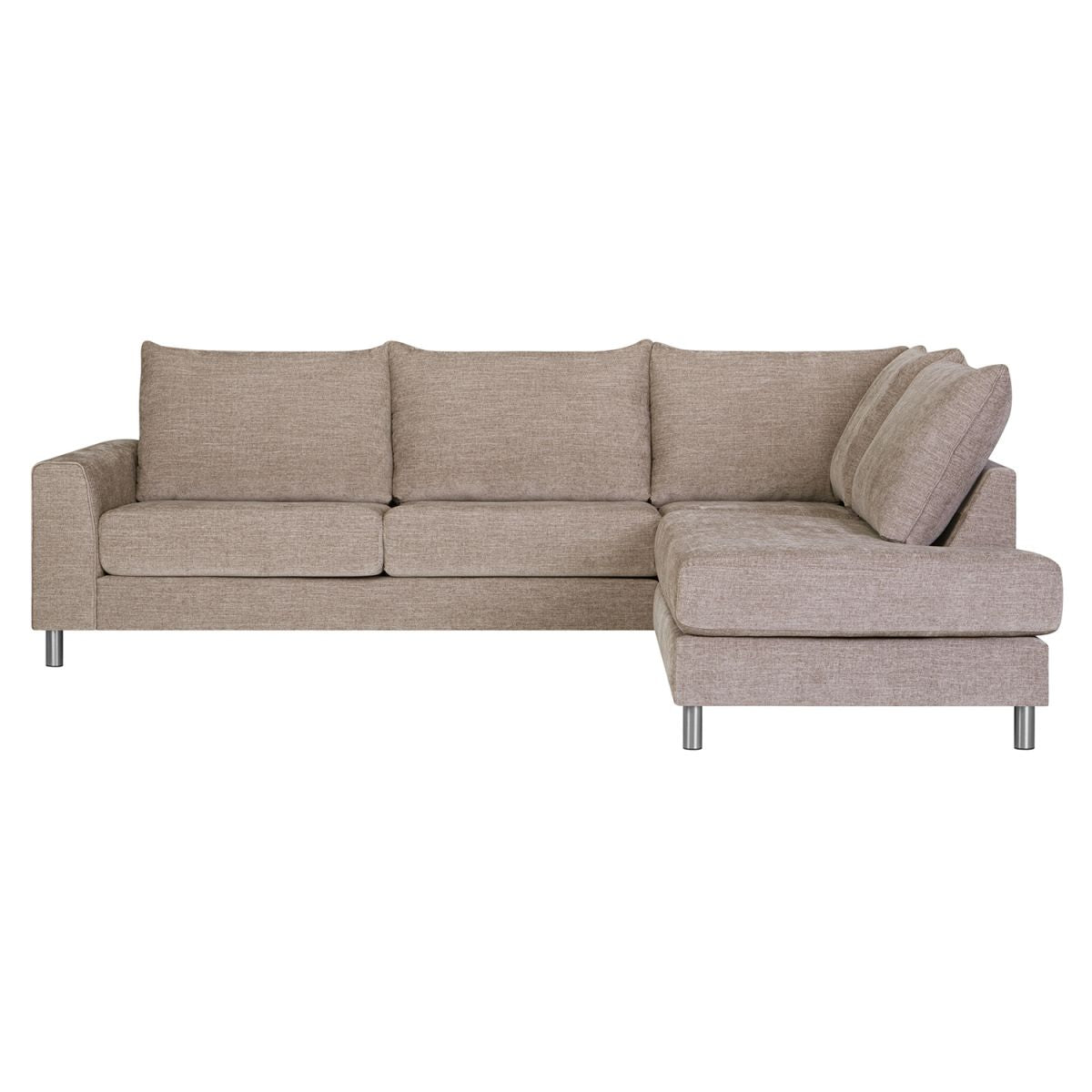 Corner Sofa East Stockholm | size: Width: 269cm, Height: 89cm, Depth: 92cm | color: Beige | image: 3 | variant: 1005791