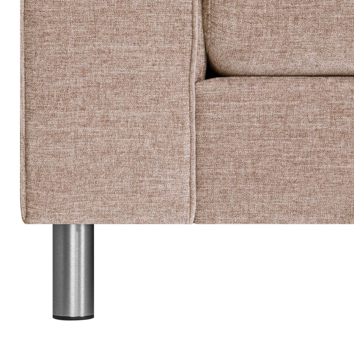 Corner Sofa East Stockholm | size: Width: 269cm, Height: 89cm, Depth: 92cm | color: Beige | image: 5 | variant: 1005791