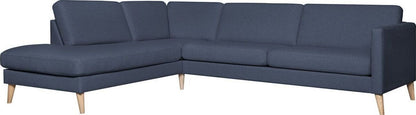 Corner Sofa Henley | size: Width: 260cm, Height: 80cm, Depth: 90cm | color: Blue | image: 0 | variant: 1000375