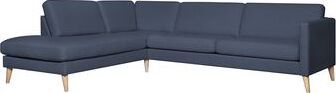 Corner Sofa Henley | size: Width: 260cm, Height: 80cm, Depth: 90cm | color: Blue | image: 3 | variant: 1000375