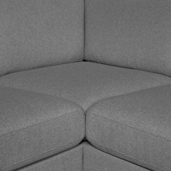 Corner Sofa Henley | size: Width: 260cm, Height: 80cm, Depth: 90cm | color: Gray | image: 3 | variant: 1000374