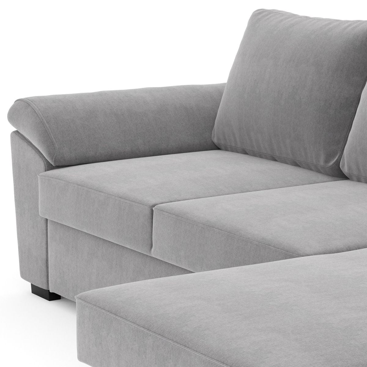 Corner Sofa Lerwick | size: Width: 248cm, Height: 87cm, Depth: 152cm | color: Gray | image: 5 | variant: 1000202