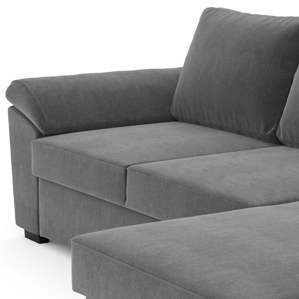 Corner Sofa Lerwick | size: Width: 248cm, Height: 87cm, Depth: 152cm | color: Gray | image: 5 | variant: 1000203