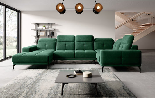 Corner Sofa Louth 108 | size: Width: 350cm, Height: 77cm, Depth: 201cm | color: Nube | image: 1 | variant: 1015985