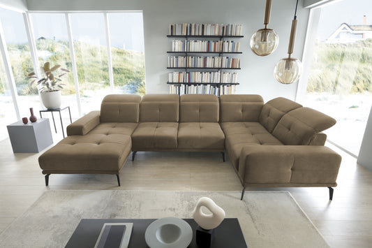 Corner Sofa Louth 96 | size: Width: 350cm, Height: 77cm, Depth: 201cm | color: Nube | image: 1 | variant: 1015973