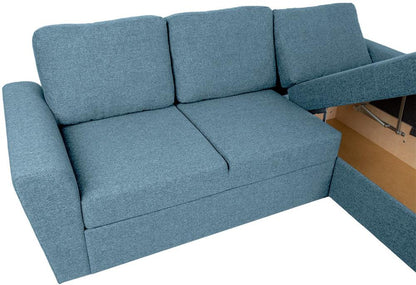 Corner Sofa Market Harborough | size: Width: 242cm, Height: 92cm, Depth: 168cm | color: Blue | image: 5 | variant: 1000324
