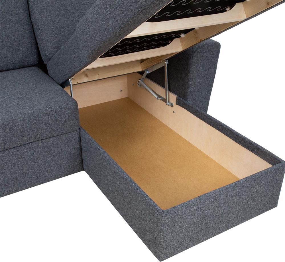 Corner Sofa Market Harborough | size: Width: 242cm, Height: 92cm, Depth: 168cm | color: Gray | image: 5 | variant: 1000325