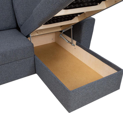 Corner Sofa Market Harborough | size: Width: 242cm, Height: 92cm, Depth: 168cm | color: Gray | image: 5 | variant: 1000325