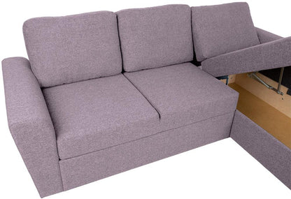Corner Sofa Market Harborough | size: Width: 242cm, Height: 92cm, Depth: 168cm | color: Pink | image: 5 | variant: 1000326