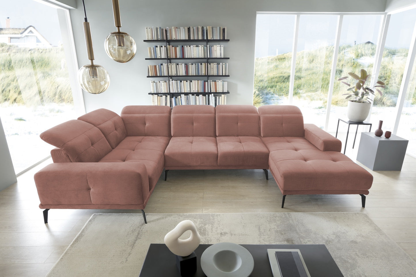 Corner Sofa Neviro 41 | size: Width: 350cm, Height: 77cm, Depth: 201cm | color: Nube | image: 1 | variant: 1014972