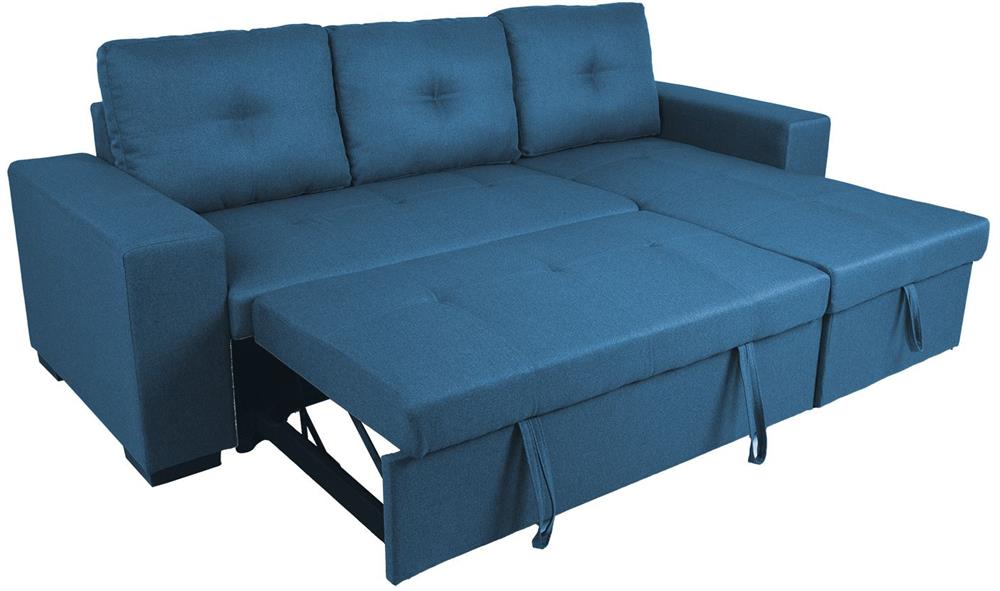 Corner Sofa Reading | size: Width: 240cm, Height: 94cm, Depth: 160cm | color: Blue | image: 3 | variant: 1000384
