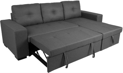 Corner Sofa Reading | size: Width: 240cm, Height: 94cm, Depth: 160cm | color: Gray | image: 2 | variant: 1000383