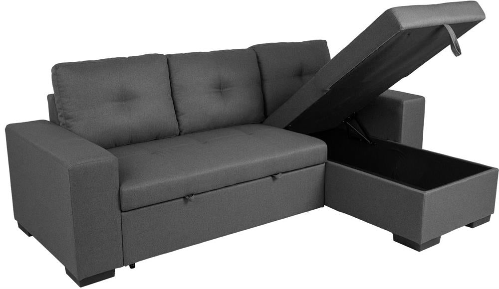 Corner Sofa Reading | size: Width: 240cm, Height: 94cm, Depth: 160cm | color: Gray | image: 3 | variant: 1000383