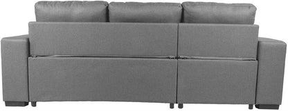 Corner Sofa Reading | size: Width: 240cm, Height: 94cm, Depth: 160cm | color: Gray | image: 5 | variant: 1000381