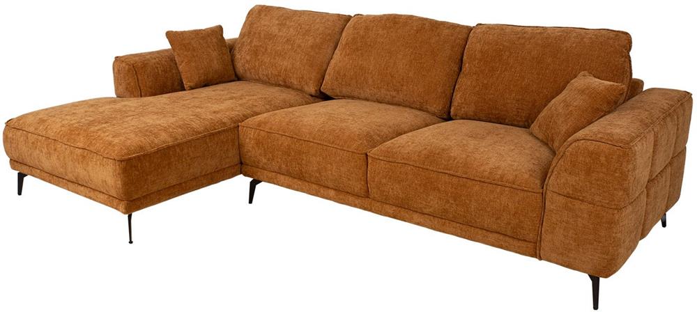 Corner Sofa West Deal | size: Width: 293cm, Height: 88cm, Depth: 170cm | color: Brown | image: 1 | variant: 1000403