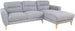 Corner Sofa West Delhi | size: Width: 232cm, Height: 83cm, Depth: 163cm | color: Gray | image: 1 | variant: 1000335
