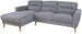 Corner Sofa West Delhi | size: Width: 232cm, Height: 83cm, Depth: 163cm | color: Gray | image: 1 | variant: 1000336