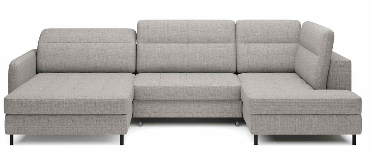 Corner Sofa West Manningtree 1 | size: Width: 306cm, Height: 100cm, Depth: 165cm | color: Gray | image: 0 | variant: 1009747