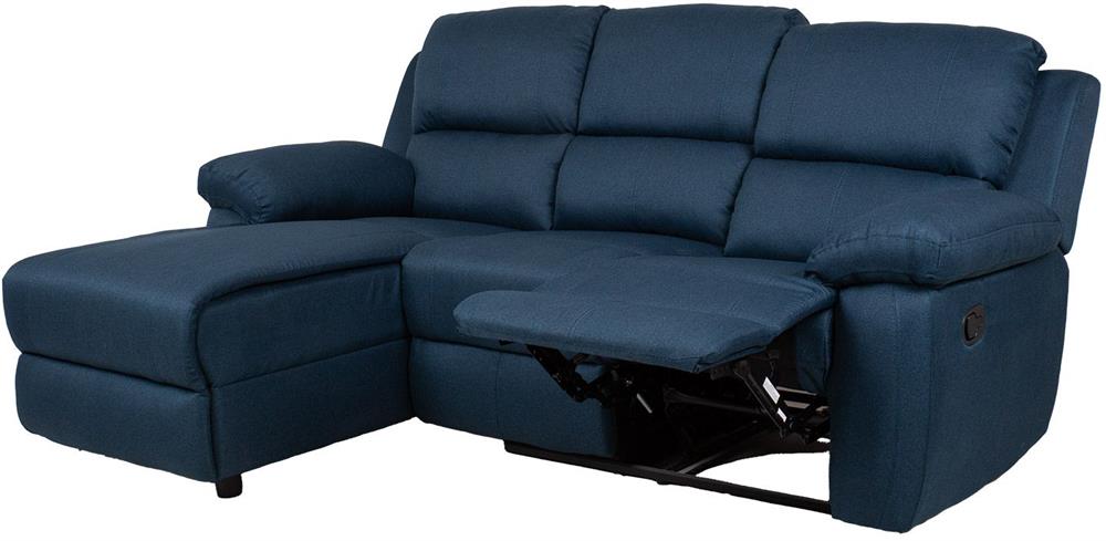 Corner Sofa Wycombe | size: Width: 214cm, Height: 98cm, Depth: 160cm | color: Blue | image: 2 | variant: 1000393