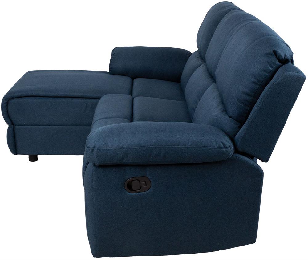 Corner Sofa Wycombe | size: Width: 214cm, Height: 98cm, Depth: 160cm | color: Blue | image: 5 | variant: 1000393