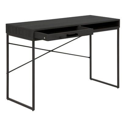 Desk Aberystwyth | size: Length: 110cm, Width: 45cm, Height: 75cm | color: Black | image: 1 | variant: 1005353