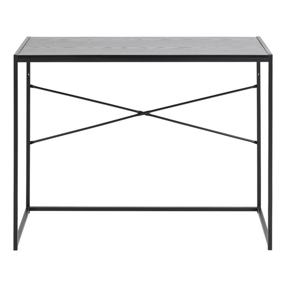 Desk Aberystwyth | size: Length: 45cm, Width: 100cm, Height: 75cm | color: Black/Grey | image: 1 | variant: 1001590