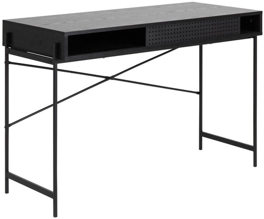 Desk Angus | size: Length: 50cm, Width: 110cm, Height: 75cm | color: Black | image: 1 | variant: 1006685